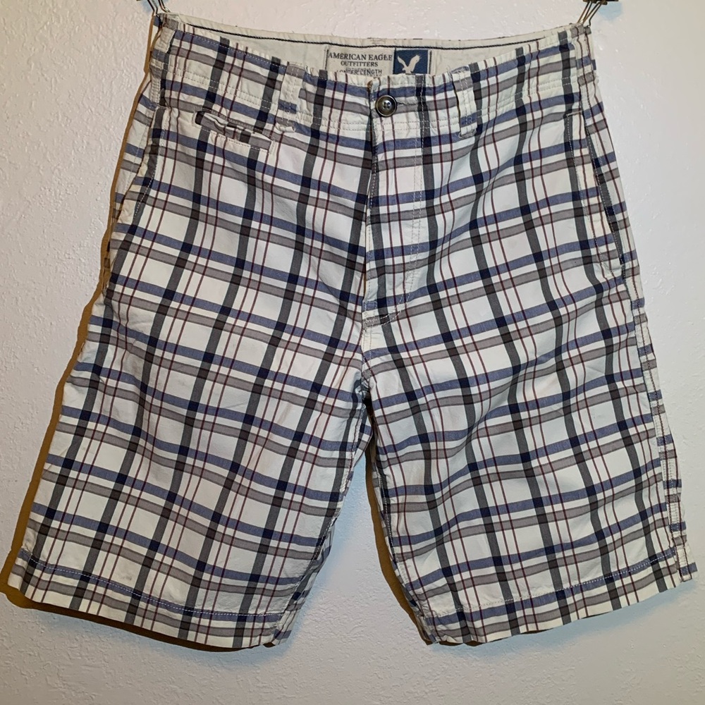 American Eagle Plaid Shorts